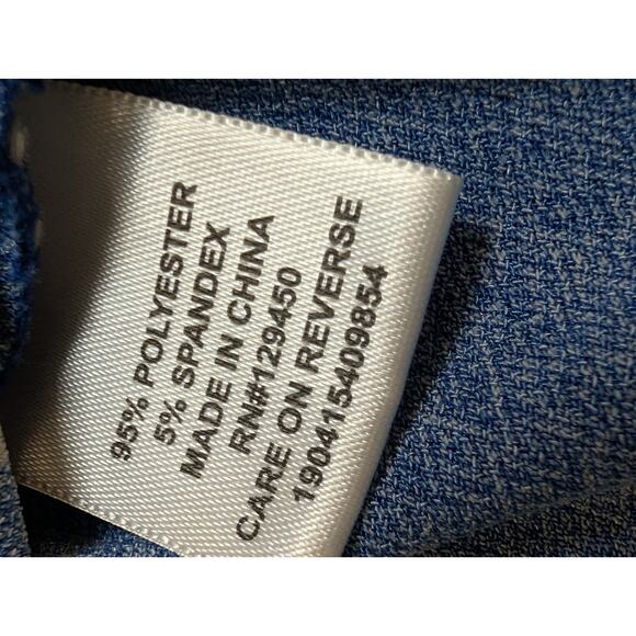 Elle Women's Size Large Blue Sleeveless Blouse Shell Camisole Tank Top Shirt EUC - Picture 8 of 13